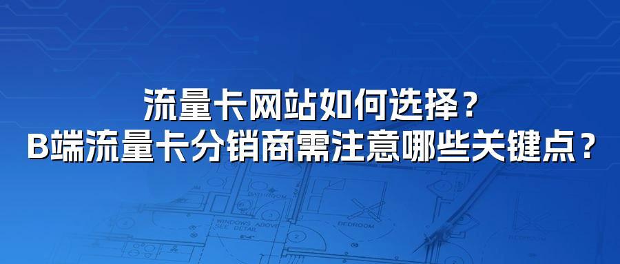 流量卡网站如何选择？B端流量卡分销商需注意哪些关键点？