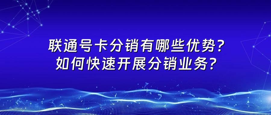 联通号卡分销有哪些优势？如何快速开展分销业务？