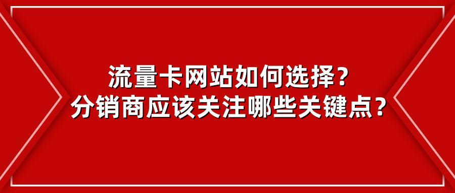 流量卡网站如何选择？分销商应该关注哪些关键点？